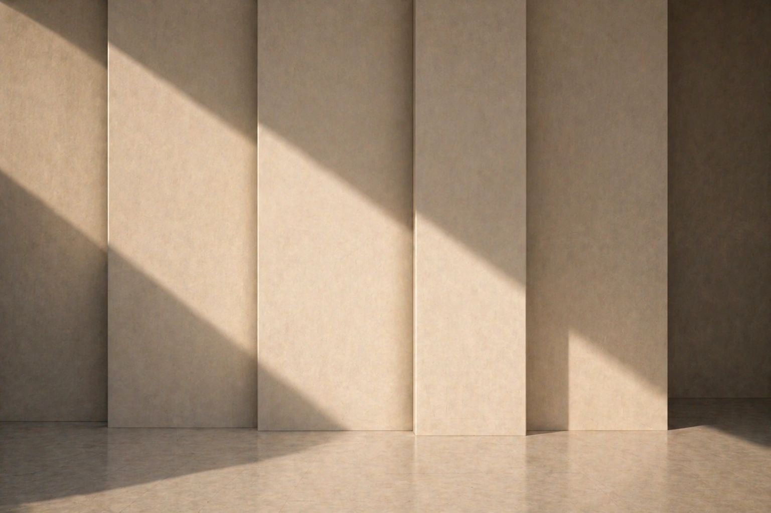 Intérieur minimaliste avec panneaux beiges et lumière naturelle pour avocat en droit fiscal et droit des sociétés